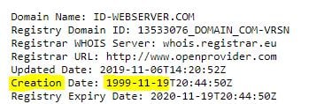 19 de Noviembre hace justo 20 años que registramos nuestro primer dominio de Internet
