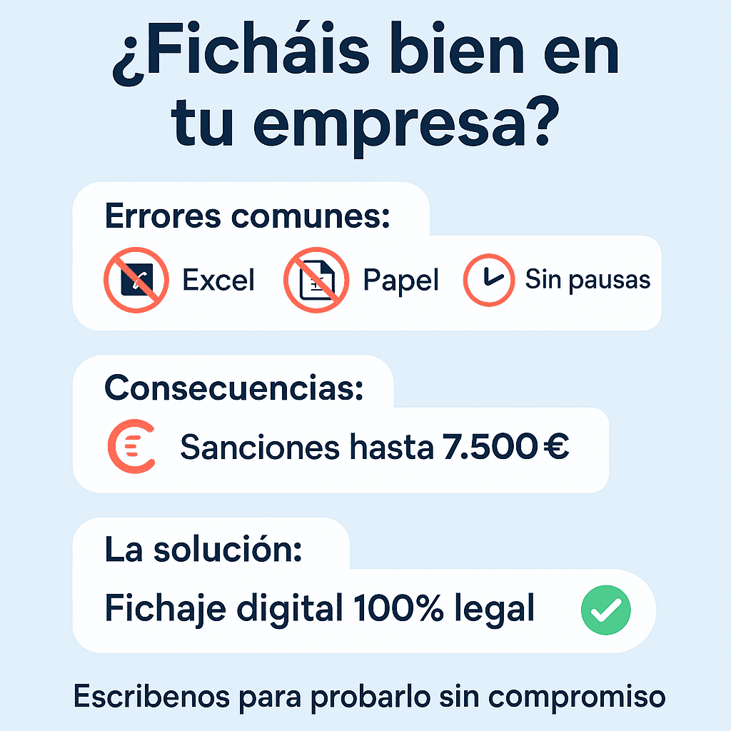 ¿Qué sistema de fichaje digital le conviene a tu empresa?