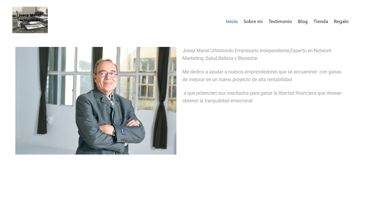 Josep Manel Urbistondo. Empresario independiente, Experto en Network Marketing, Salud, Belleza y Bienestar.